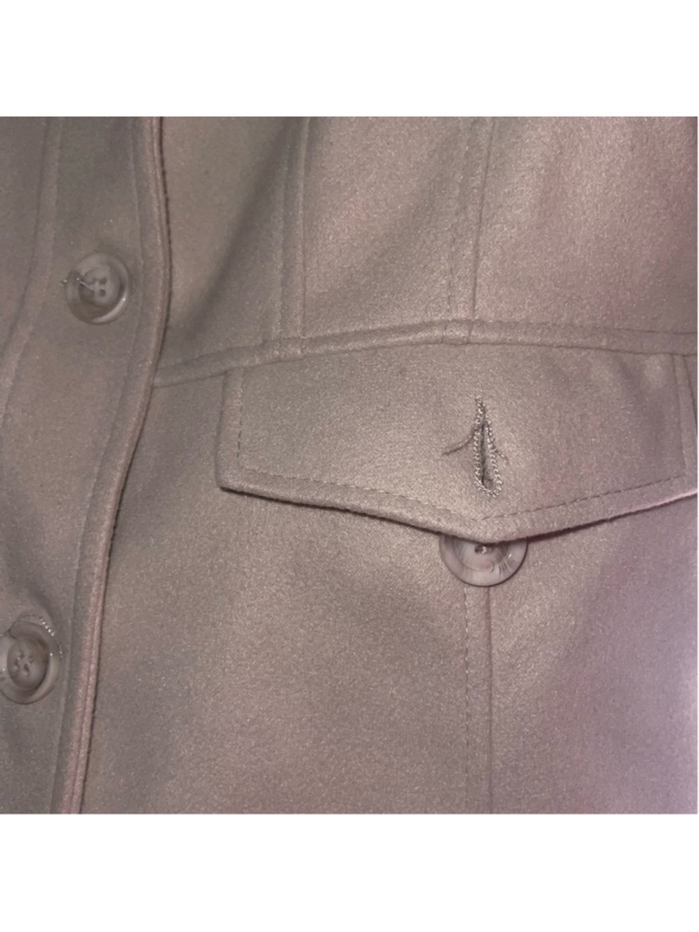 Coalition LA Light Gray Double Breasted Pea Coat - Women’s Size XL - EUC - Picture 4 of 12